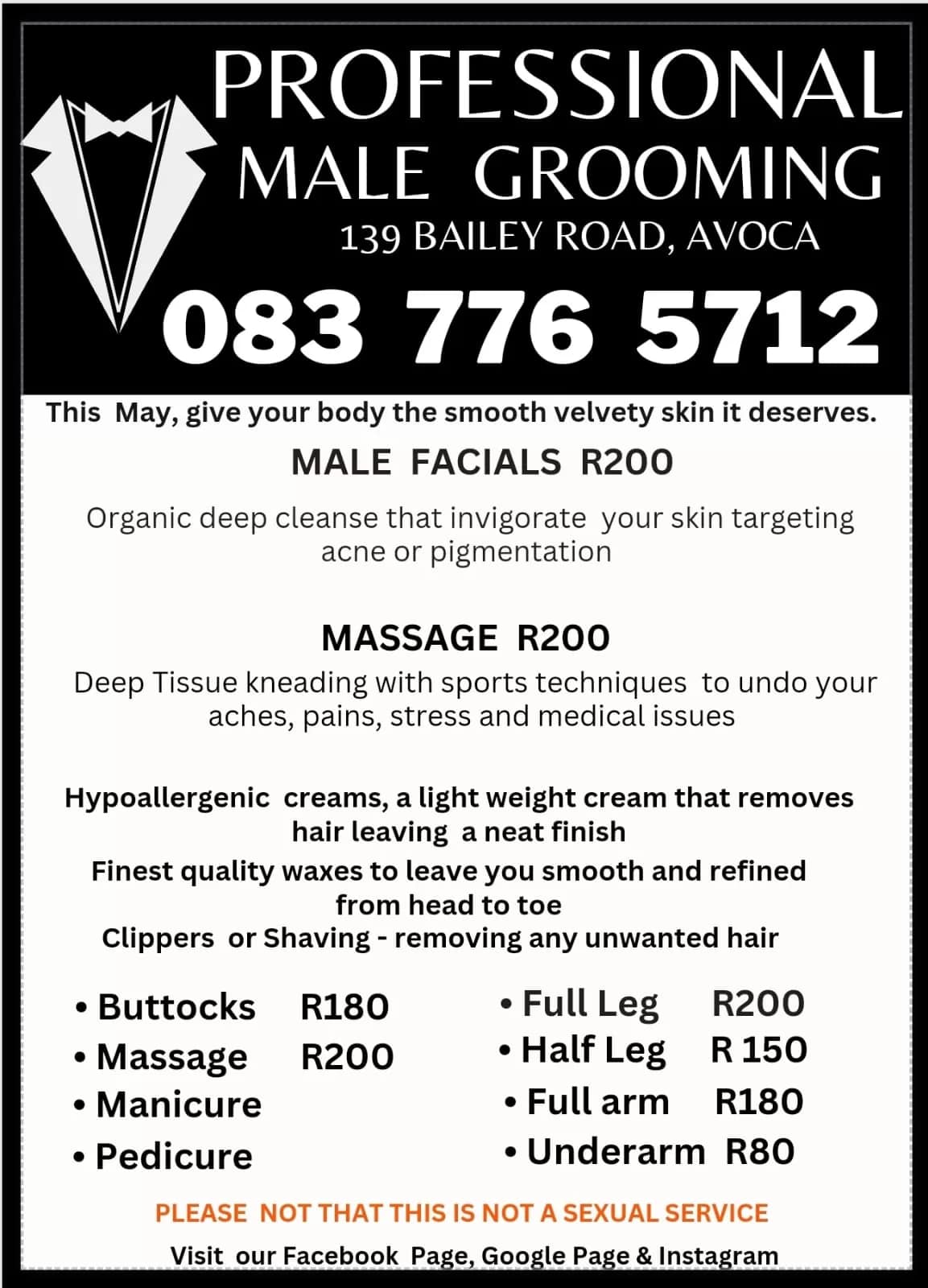 Professional Male Grooming