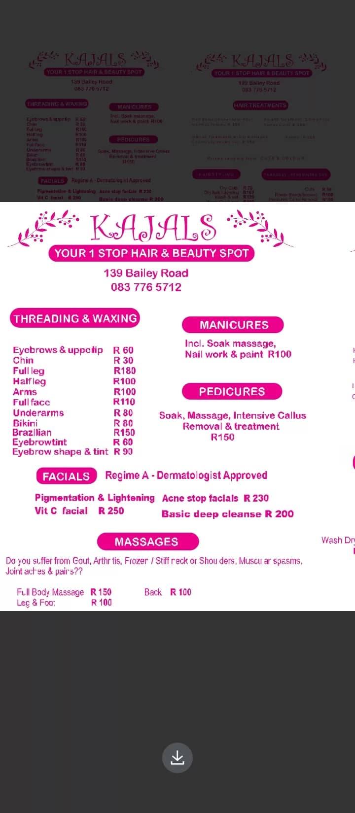 Hair beauty male grooming n massage