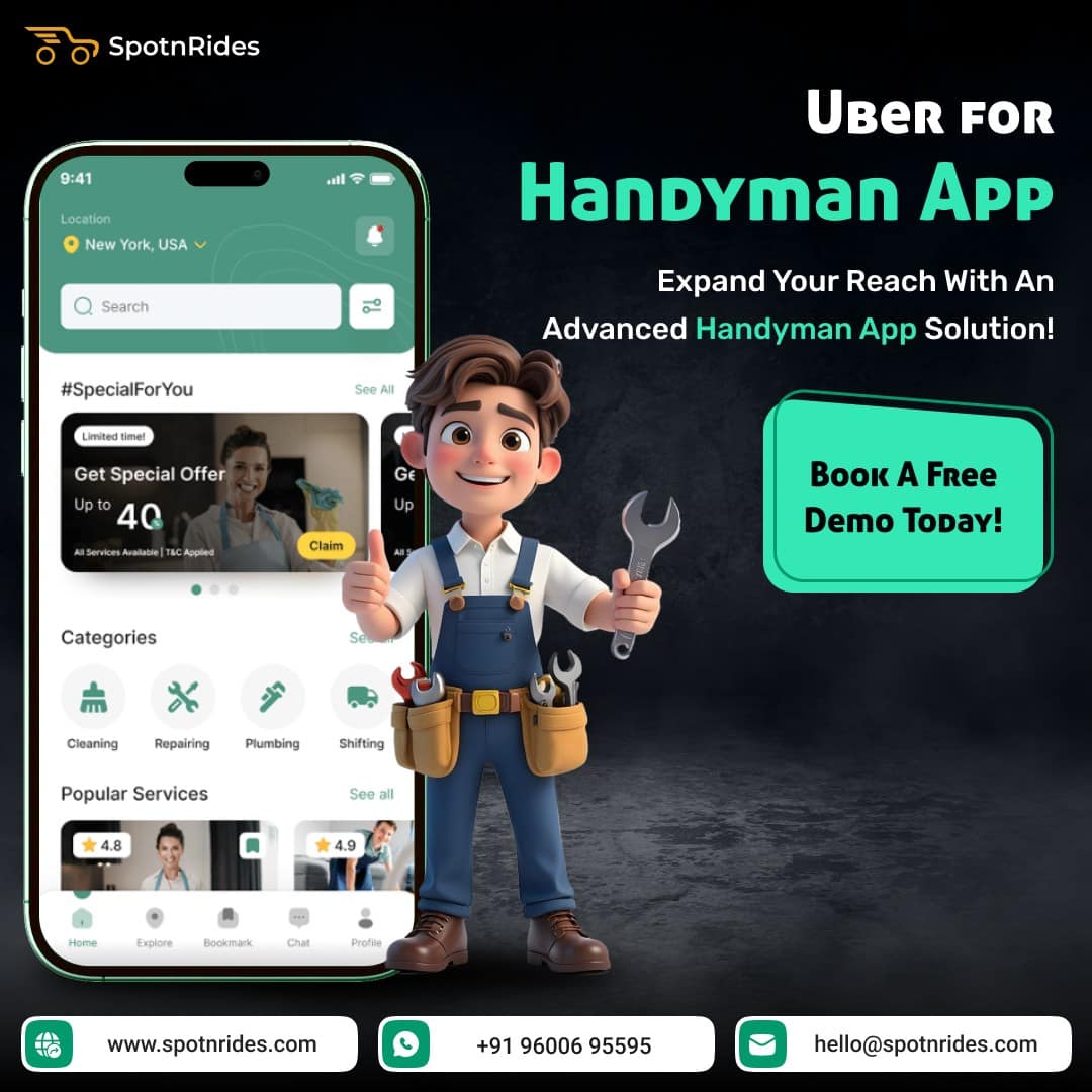 Uber for Handyman App – SpotnRides