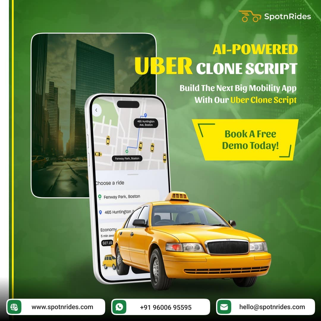 SpotnRides Uber Clone App – Complete Ride-Hailing Business Solution